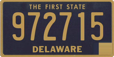 DE license plate 972715