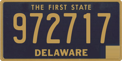 DE license plate 972717