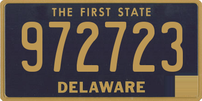 DE license plate 972723