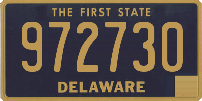 DE license plate 972730