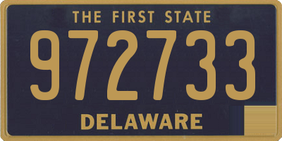 DE license plate 972733