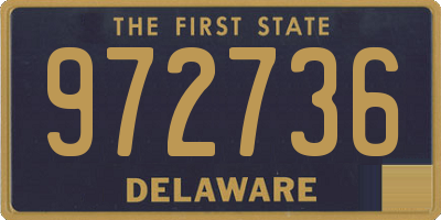 DE license plate 972736