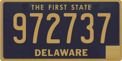 DE license plate 972737