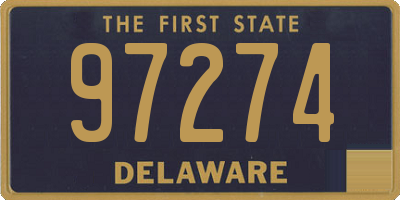 DE license plate 97274