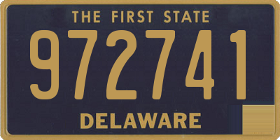 DE license plate 972741