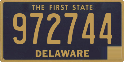 DE license plate 972744