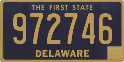 DE license plate 972746