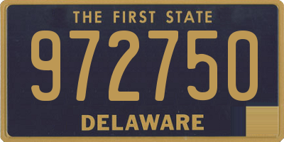 DE license plate 972750