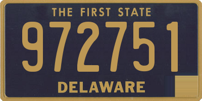 DE license plate 972751