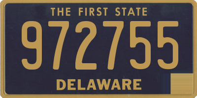 DE license plate 972755