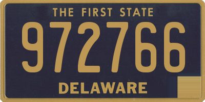 DE license plate 972766