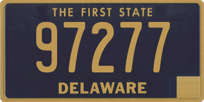 DE license plate 97277