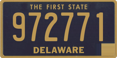 DE license plate 972771