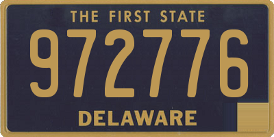 DE license plate 972776