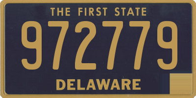 DE license plate 972779