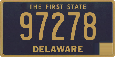 DE license plate 97278