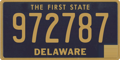 DE license plate 972787