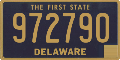 DE license plate 972790