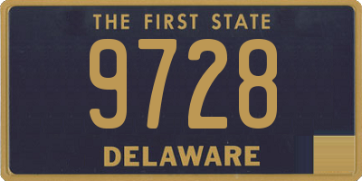 DE license plate 9728