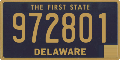 DE license plate 972801