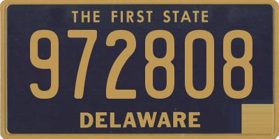 DE license plate 972808