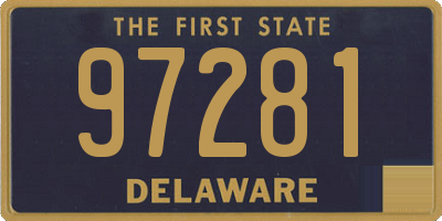 DE license plate 97281