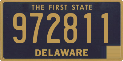 DE license plate 972811