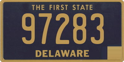 DE license plate 97283