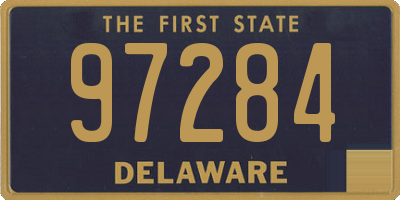 DE license plate 97284