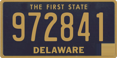 DE license plate 972841