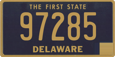 DE license plate 97285