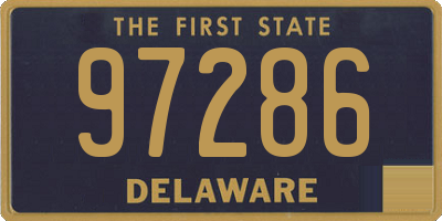 DE license plate 97286