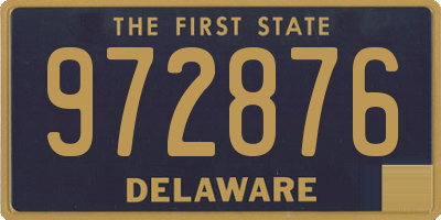 DE license plate 972876