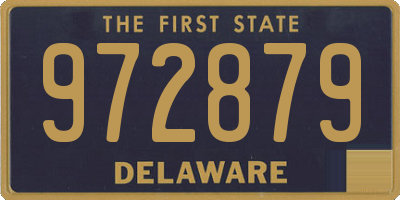 DE license plate 972879