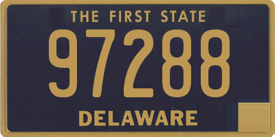 DE license plate 97288
