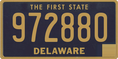 DE license plate 972880