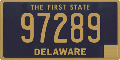 DE license plate 97289