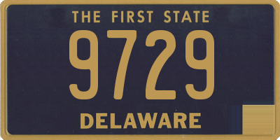 DE license plate 9729