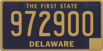 DE license plate 972900