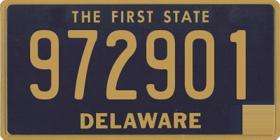 DE license plate 972901