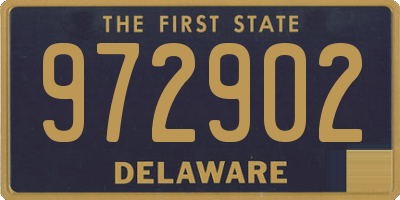 DE license plate 972902