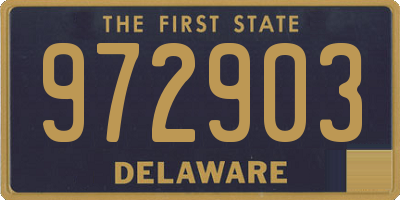 DE license plate 972903