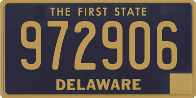 DE license plate 972906