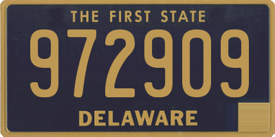 DE license plate 972909