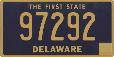 DE license plate 97292