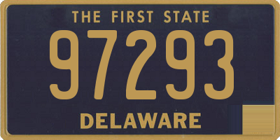 DE license plate 97293