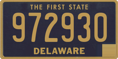 DE license plate 972930