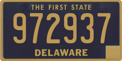 DE license plate 972937