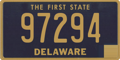 DE license plate 97294