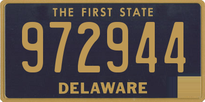 DE license plate 972944